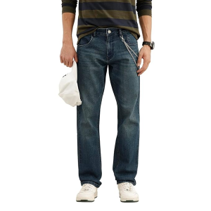Men's Straight Fit Jeans | Mid Rise | Jeans for Man