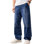 Men Jeans || Baggy Fit Jean's for Man || Loose Fit High Rise Denim || Stretchable Casual Wear Jean,s