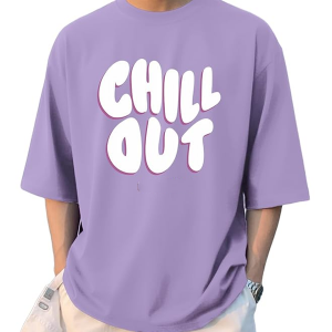 Men's Oversized Drop Shoulder Cool and Stylish Half Sleeve Round