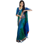 Women's Kanjivaram Woven Soft Silk Saree With Blouse Piece