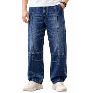 Men Jeans || Baggy Fit Jean's for Man || Loose Fit High Rise Denim || Stretchable Casual Wear Jean,s