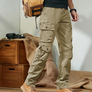 Men’s Cargo Pants | Multi Pocket Cotton Cargo Joggers for Men | Loose Fit Stylish Pant with Pockets | Casual Baggy Trousers & Streetwear Lower
