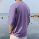 Men's Oversized Drop Shoulder Cool and Stylish Half Sleeve Round