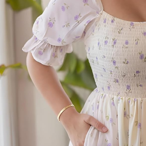 Dress for Women | Long Rayon Dress for Women's | Floral Wide Leg Long Jumpsuit with Pockets |