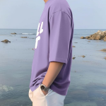 Men's Oversized Drop Shoulder Cool and Stylish Half Sleeve Round