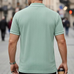 Men’s Premium Jacquard Polo T-Shirt | Short Sleeve Soft Knit Fabric